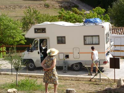 Camping Manaysse Moustiers Sainte Marie aire service camping car